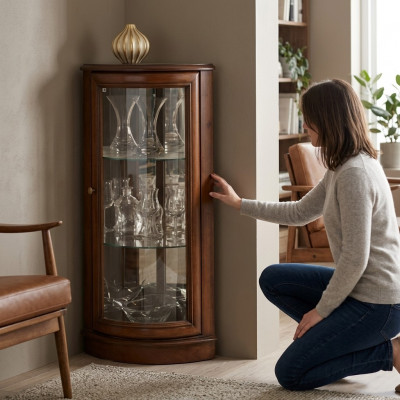 Klassieke vitrinekast commode dressoirs dressoirbar vitrines - Model Z-K-NM
