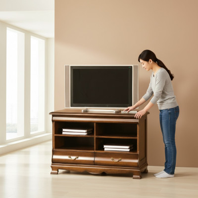 TV Lowboard Board Schrank Fernsehtisch Unterschank RTV Fernsehschrank - N-RTV  TV-lagekast TV-kast TV-tafel onderskabinet RTV TV-kast - N-RTV