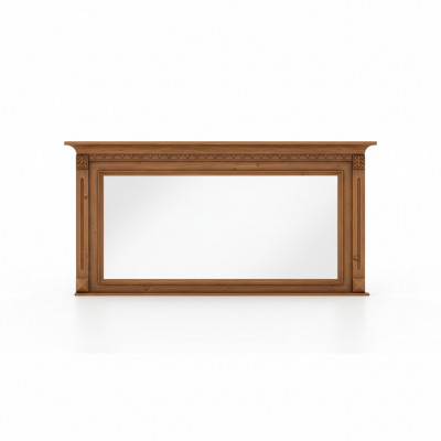 Klassieke ontwerper spiegel wandspiegel met echte houten lijst in koloniale stijl