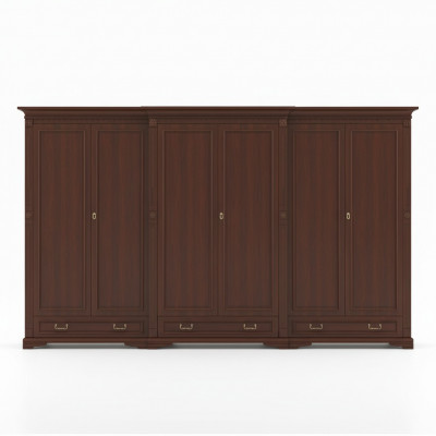 Klassieke kasten Kast Kastenwand Kledingkast Massief Koloniaal Stijl O6D