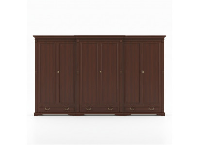 Klassieke kasten Kast Kastenwand Kledingkast Massief Koloniaal Stijl O6D