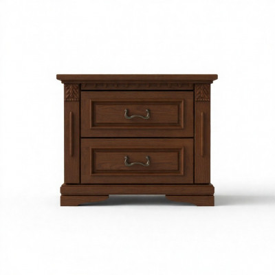 2x Set Klassieke Nachtkastjes Nachtkastje Nachtkonsolen Tafel Massief Hout OSZN