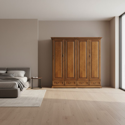 Klassieke houten kasten kast wandmeubel Italiaanse meubelen kleding
