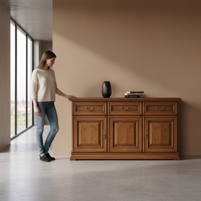 Klassieke commode Ladenkast Kabinet Dressoir Massief Italiaanse meubels Nieuw R-K3