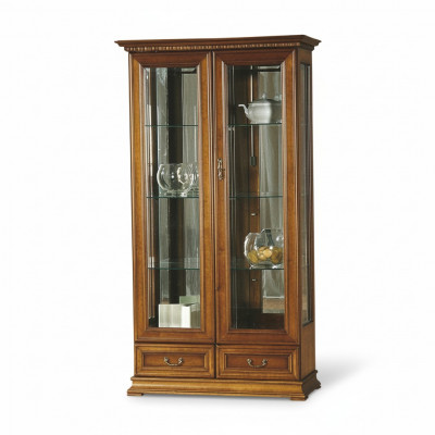 Klassieke vitrinekast Glazen kast Massief Vitrinekast Vitrines Nieuw R-W3