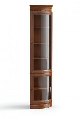 Klassieke kast vitrine hoekkast vitrines vitrinekast model BA-11