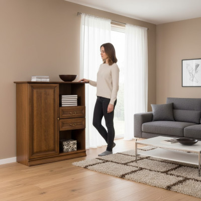 Klassieke ladekast Ladekasten Ladekast - Kabinet Bijzettafelkast Kast Model SE-2K