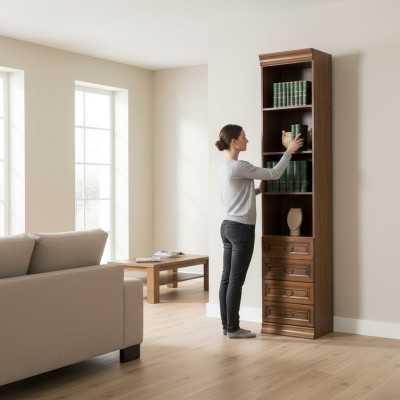 Klassieke kasten Kast Wandkast Boekenkast Vitrine Boekenkast SE-6