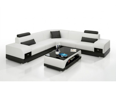 Leren bank Bank Woonlandschap Hoekbank Hoek Bank Modern Design Set   Leer bank Bank Woonlandschap Hoekbank Hoek Bank Modern Ontwerp Set