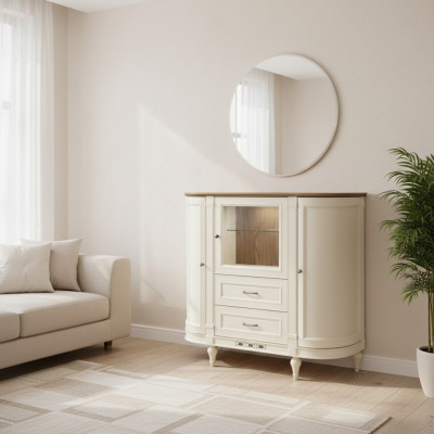 Klassieke commode vitrinekast commodes vitrinekast dressoir FL-KB