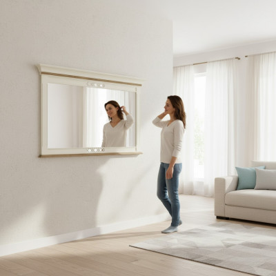Spiegel Houten Frame Grote Wandspiegel Klassieke Designer Spiegel - Model FL-L2