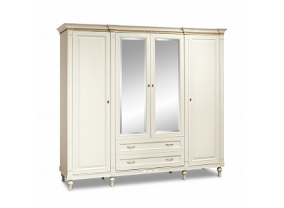Klassieke kast Kledingkast Massief Landhuis Grote spiegelkast FL-D4