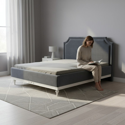 Klassiek bed Bedden Tweepersoonsbed Houten bed Landhuis - Model FL-B1