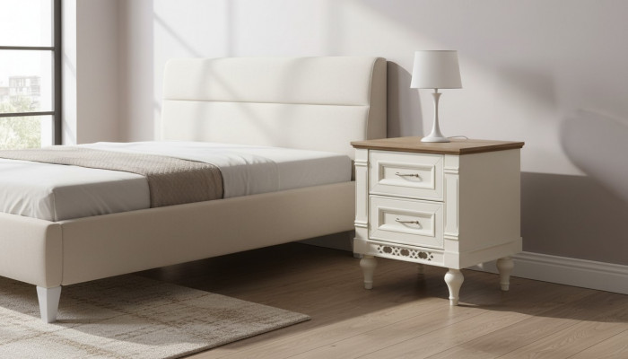 Klassieke nachtkastje massief nachtkastje console plank slaapkamer FL-SZN