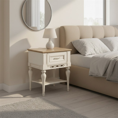 Nachtkastje plank nachtkastje massief console opbergruimte slaapkamer FL-N2
