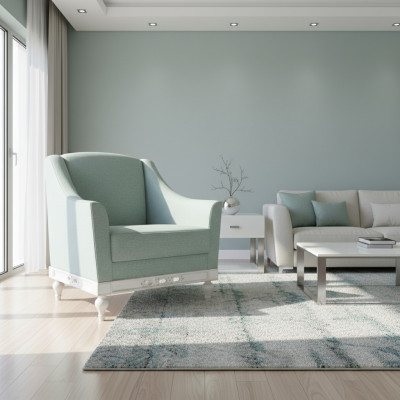 Chesterfield oorfauteuil stoel bekleding televisie kantoor bank echt leer FL-1Siz