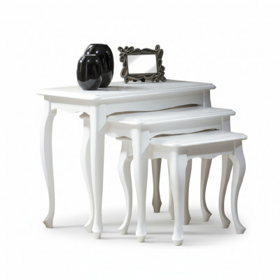 Tafel Eettafel 3-delige set Design Tafel Tafels Klassieke houten eettafel Nieuw item