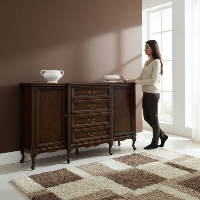 Klassiek dressoir Ladenkast Ladekast Antieke kast Sideboard W-K4Sz