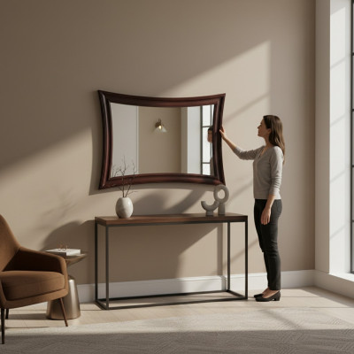 Spiegel Houtenlijst Grote wandspiegel Klassieke designer spiegel -Mo. MI-B NIEUW