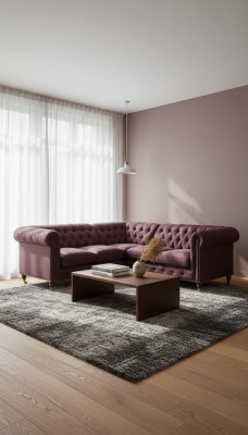 Chesterfield hoekbank bank designer beklede hoek textiel bankstel 1013-14