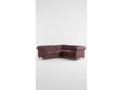 Chesterfield hoekbank bank designer beklede hoek textiel bankstel 1013-14
