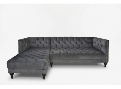 Sofa Stof Textiel Bank Bank Bank Garneersel Stoffenbank Grijs Banken