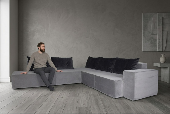 Designer Bank Hoekbank Stoffen Bank Systeem Bank Textiel Fluweel Hoekbank Bank SL Bank 2