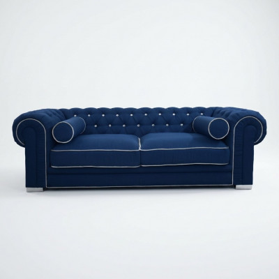 Chesterfield Sofa 3-ZITS Bekleding Designer Banken Sofa Set SL Sofa 3 Nieuw