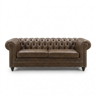 Chesterfield Sofa 3-ZITS Bekleding Designer Banken Sofa Set SL Sofa 8 Nieuw