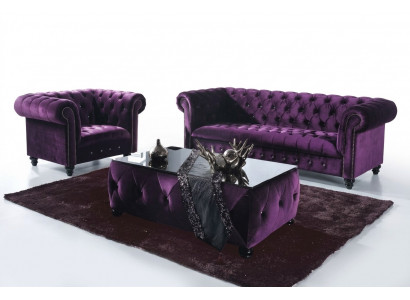 Chesterfield Sofa 3-ZITS Bekleding Designer Banken Zitzakken SL Sofa 36