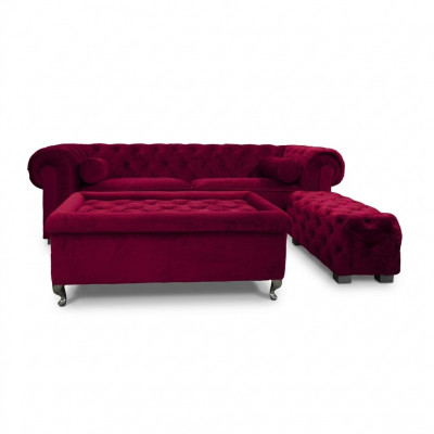 Chesterfield Sofa Bekleding Designer Banken Sofas Set Couch SLIII Sofa №24