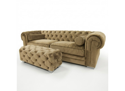 Chesterfield Sofa Stoff Designer Banken Sofas Set Bank SLIII Sofa №40