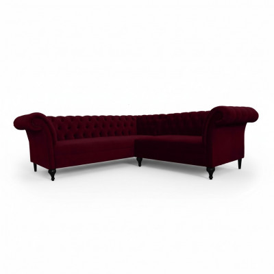 Chesterfield hoekbank hoekbank designbank bank fluwelen leren bank SLIII bank №82