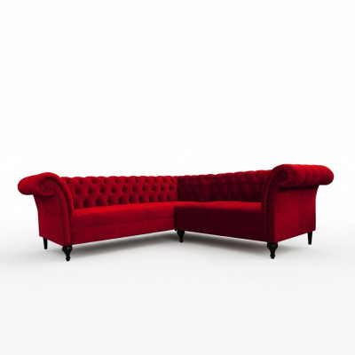 Ontwerper Rode Chesterfield Hoekbank Moderne Hoekbank Designermeubels