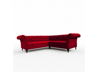 Ontwerper Rode Chesterfield Hoekbank Moderne Hoekbank Designermeubels