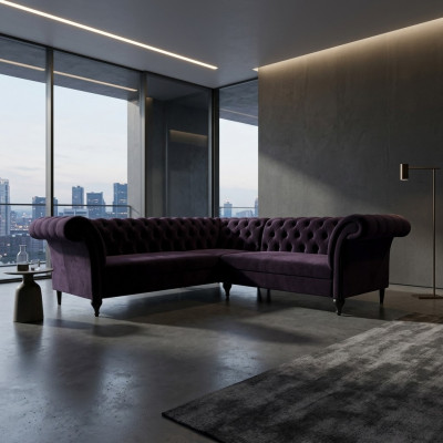 Modern Chesterfield hoekbank hoekbank designbank bank fluwelen leren bank