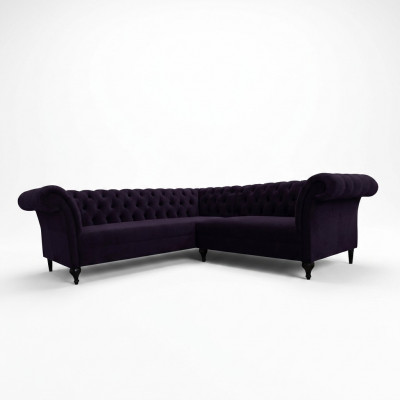 Modern Chesterfield hoekbank hoekbank designbank bank fluwelen leren bank