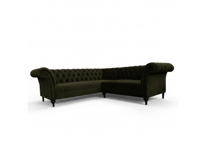 Chesterfield-hoekbank hoekbank designerbank bankstel fluweel lederen sofa SLIII bank