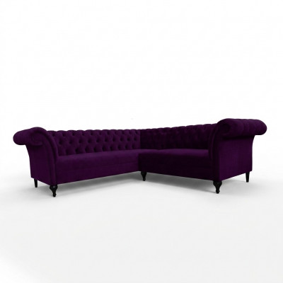 Chesterfield hoeksalon hoekbank designer bankstel bank sofa lederensofa