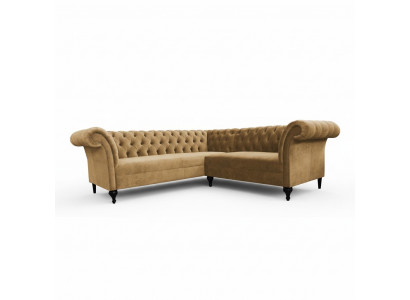 Chesterfield hoekbank hoekbank moderne designbank bankstel fluweel leren bankstel
