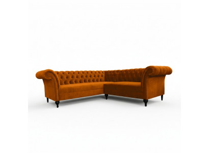 Chesterfield hoekbank designbank sofa bank fluwelen leren sofa