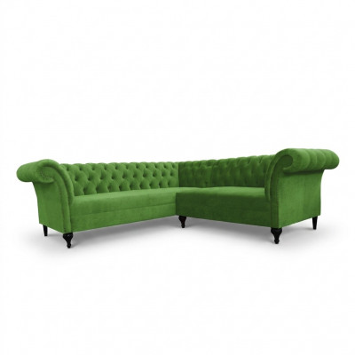 Groene Stijlvolle Hoekbank Chesterfield Bank L-vorm Designer Banken Bekleding Meubels