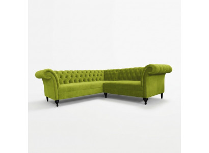 Chesterfield hoekbank hoekbank ontwerper bank fluwelen leren bankstel SLIII bank nr. 96