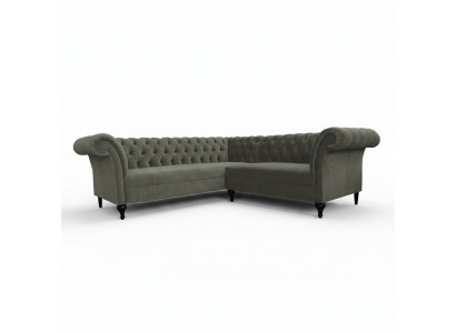 Chesterfield hoekbank hoekbank designbank bank velours leren bankstel SLIII bank №97