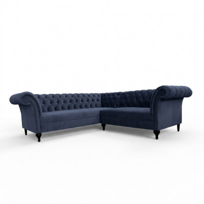 Chesterfield hoekbank hoekbankontwerpersofa sofa fluweel leren bank SLIII sofa №98