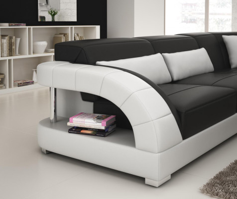 Leren bank Bank Woonlandschap Hoekbank Hoekstel Design Modern Bankstel