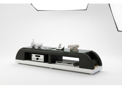 RTV TV dressoir Lederen glazen tafel TV-kast Tafel Lowboard Ma.A