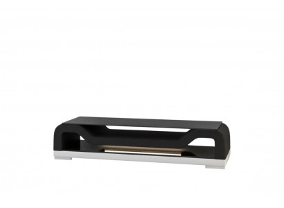 RTV TV dressoir Leder Glas Tafel TV-kast Lowboard Ma.F.