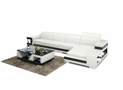 Bank Leren Bank Bank Woongebied Hoek Modern Hoekbank Ontwerp Stel