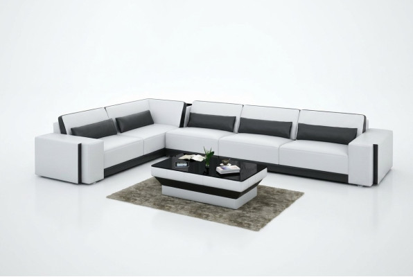 Lederen bankstel Hoekbank Woonlandschap Modern Hoekbank Ontwerp Garnituur Bank